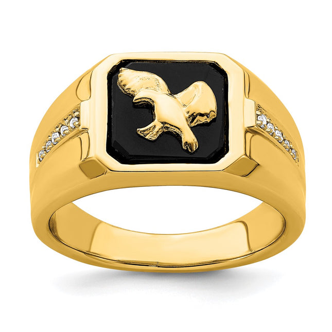 14k Yellow Gold Rings Style RM7484 - Classique Jewelry Inc.