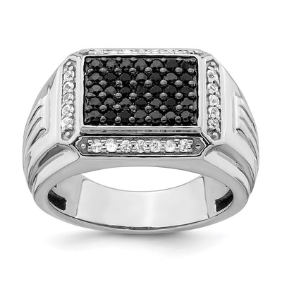 14K white gold sapphire ring
