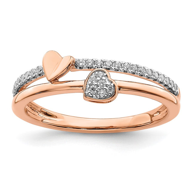14k Rose Gold Rings Style RM8447 - Classique Jewelry Inc.