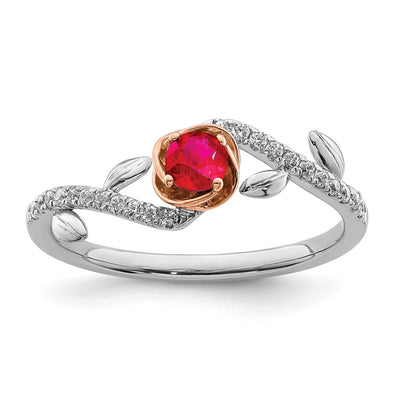 14K gold diamond ring
