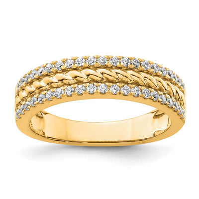 14K gold diamond ring
