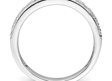 14K white gold diamond band, alternate view