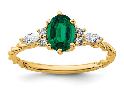 14k Yellow Gold Rings Style RM9791 - Classique Jewelry Inc.