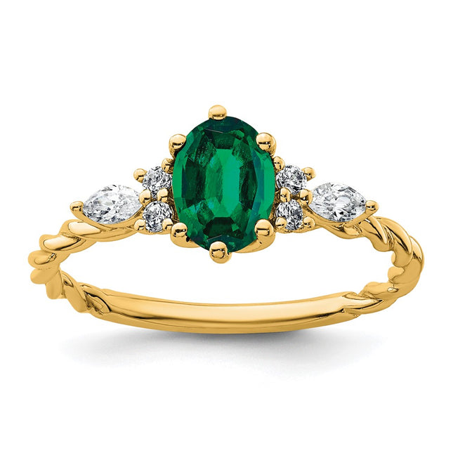 14k Yellow Gold Rings Style RM9791 - Classique Jewelry Inc.
