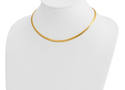 14K gold necklace, further view