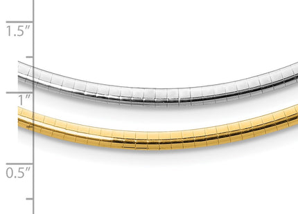 14k Two-tone Chain Necklaces Style ROML3 - Classique Jewelry Inc.