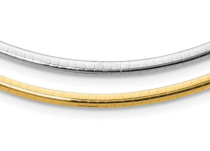14k Two-tone Chain Necklaces Style ROML3 - Classique Jewelry Inc.