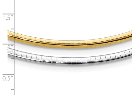 14k Two-tone Chain Necklaces Style ROML3 - Classique Jewelry Inc.