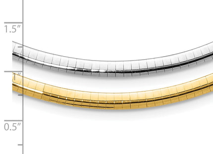 14k Two-tone Chain Necklaces Style ROML4 - Classique Jewelry Inc.