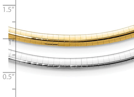 14k Two-tone Chain Necklaces Style ROML4 - Classique Jewelry Inc.