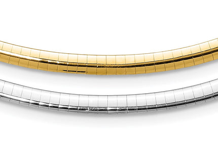14k Two-tone Chain Necklaces Style ROML4 - Classique Jewelry Inc.