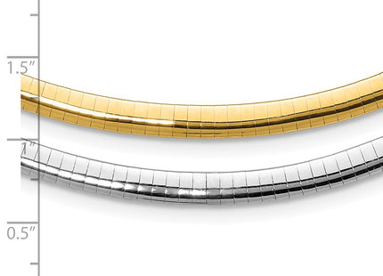 14k Two-tone Chain Necklaces Style ROML5 - Classique Jewelry Inc.