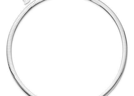 14k Two-tone Lightweight Reversible Omega Necklace Plus Heart Chain Extender (Style ROML6-18)