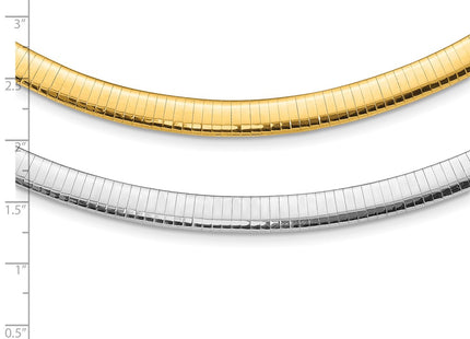 14k Two-tone Chain Necklaces Style ROML8 - Classique Jewelry Inc.
