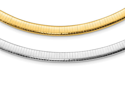 14k Two-tone Chain Necklaces Style ROML8 - Classique Jewelry Inc.