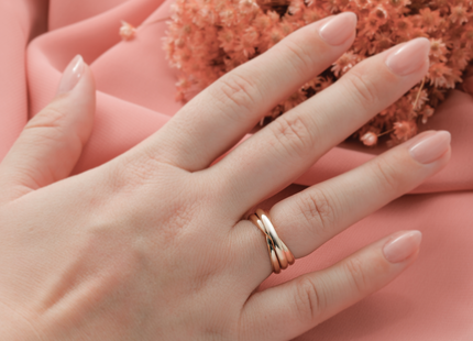 14k Polished Rolling Ring