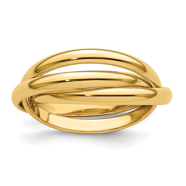 14k Yellow Gold Rings Style RR1 - Classique Jewelry Inc.