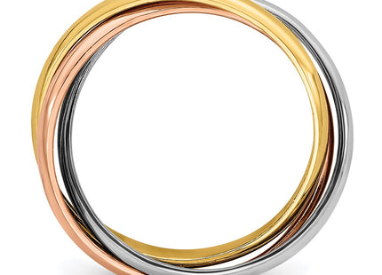 14k Tri-Color Rings Style RR3 - Classique Jewelry Inc.