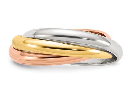 14k Tri-Color Rings Style RR3 - Classique Jewelry Inc.