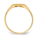 14K 9.5x11.0mm Closed Back Signet Ring view