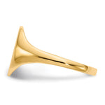 14K 9.5x11.0mm Closed Back Signet Ring view