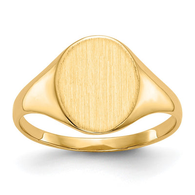 14K gold signet ring