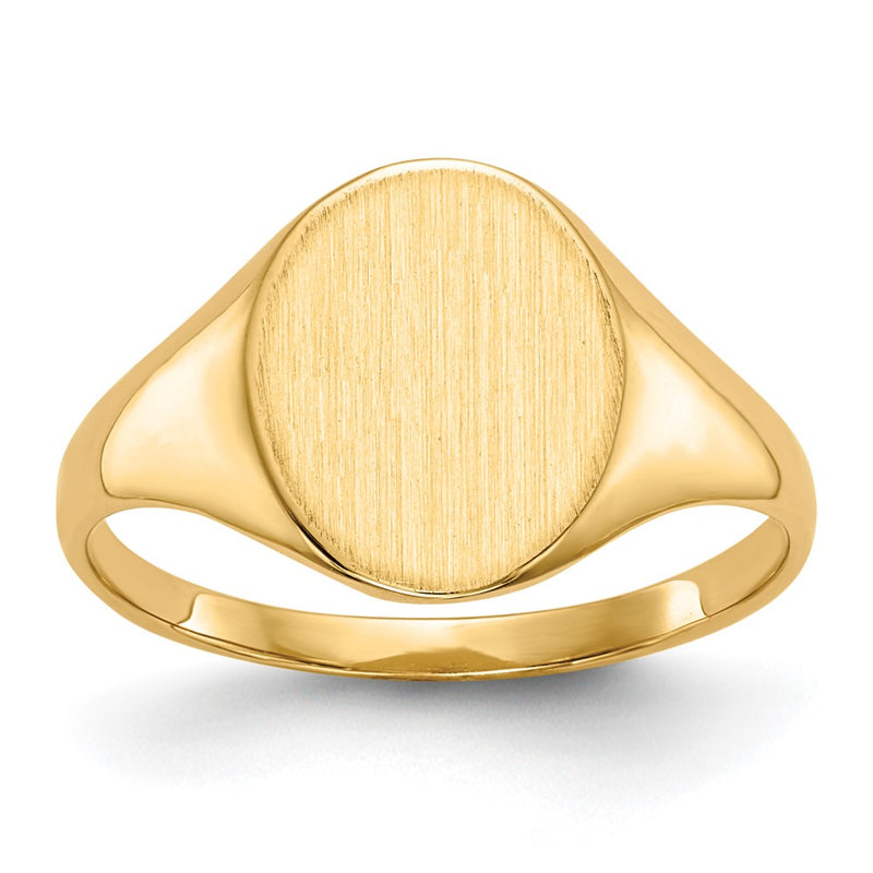 14K gold signet ring