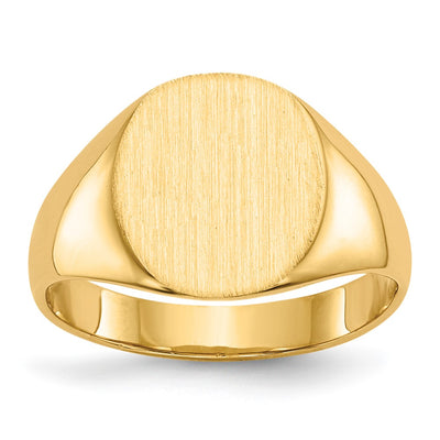14K gold signet ring