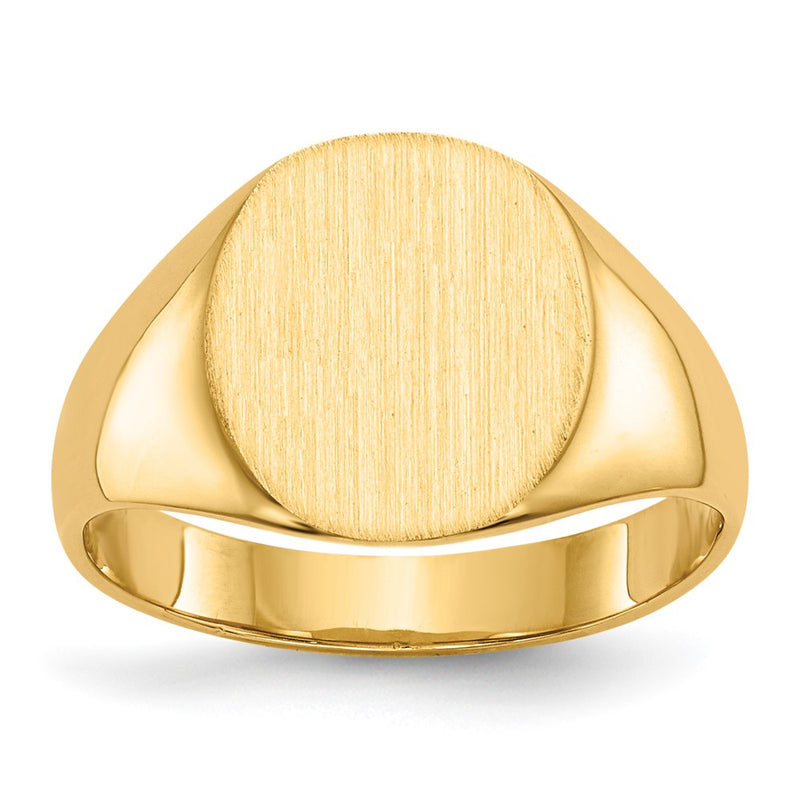 14K gold signet ring