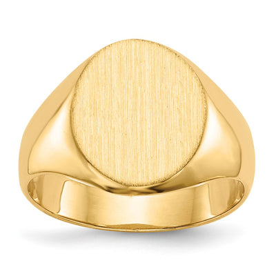 14K gold signet ring