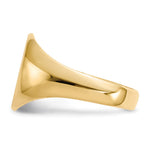 14K 11.5x13.0mm Closed Back Mens Signet Ring view
