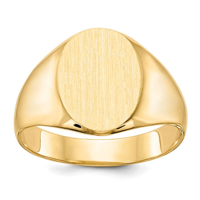 14K gold signet ring