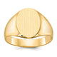 14K 11.5x13.0mm Closed Back Mens Signet Ring