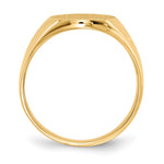 14K 12.0x14.5mm Closed Back Mens Signet Ring view