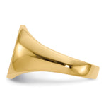 14K 12.0x14.5mm Closed Back Mens Signet Ring view
