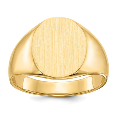 14K gold signet ring
