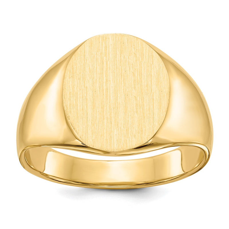 14K gold signet ring