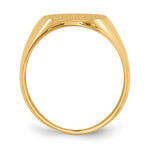 14K 13.0x16.0mm Closed Back Signet Ring view