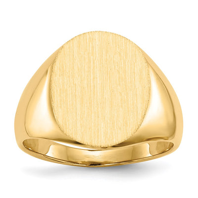 14K gold signet ring