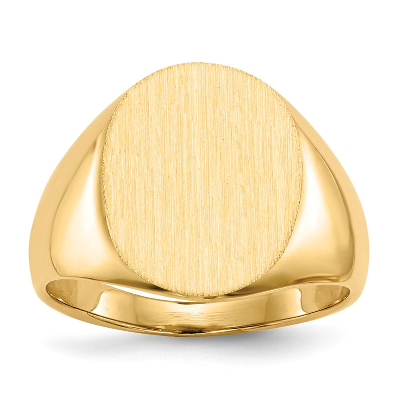 14K gold signet ring