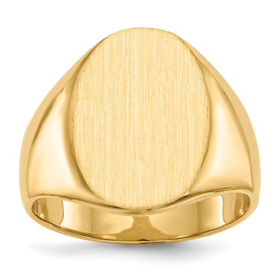 14K gold signet ring