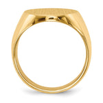 14K 15.5x19.0mm Closed Back Mens Signet Ring view