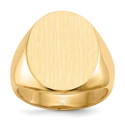 14K gold signet ring
