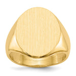 14K 16.0x20.5mm Closed Back Mens Signet Ring view