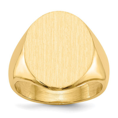 14K gold signet ring