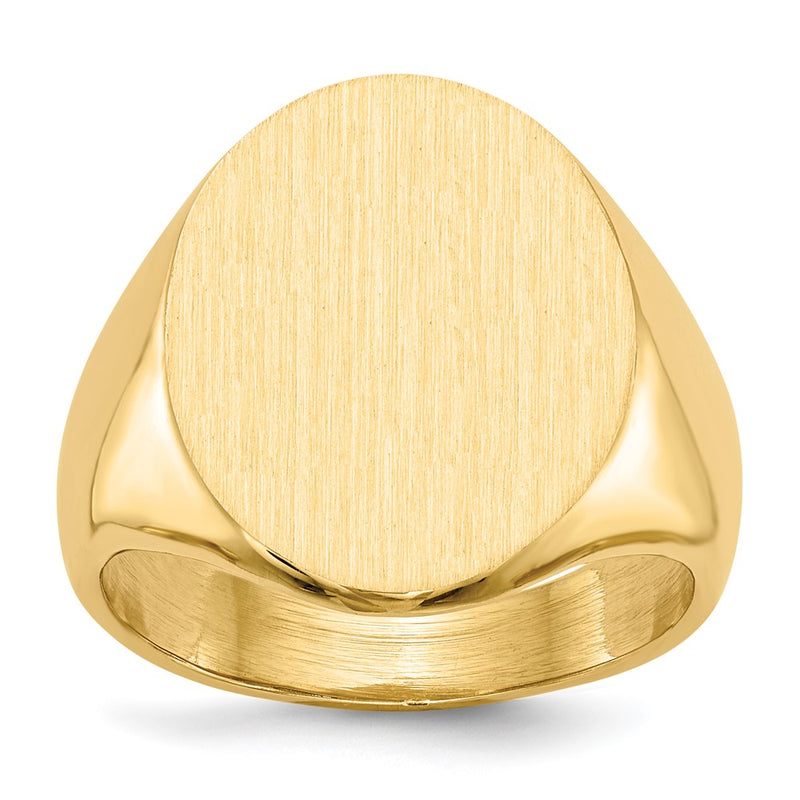 14K gold signet ring