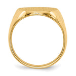 14K 16.0 x21. Closed Back Mens Signet Ring view