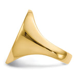 14K 16.0 x21. Closed Back Mens Signet Ring view