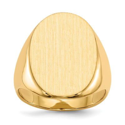 14K gold signet ring