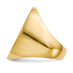 14K 19.0x26.5mm Closed Back Mens Signet Ring view